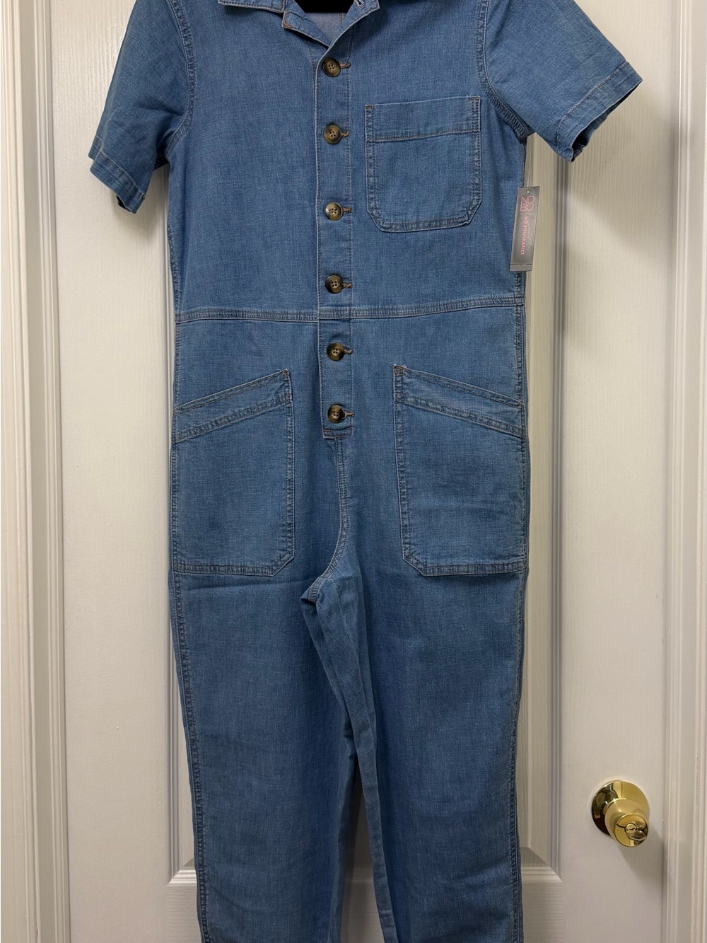 No Boundaries Blue Denim Jumpsuit